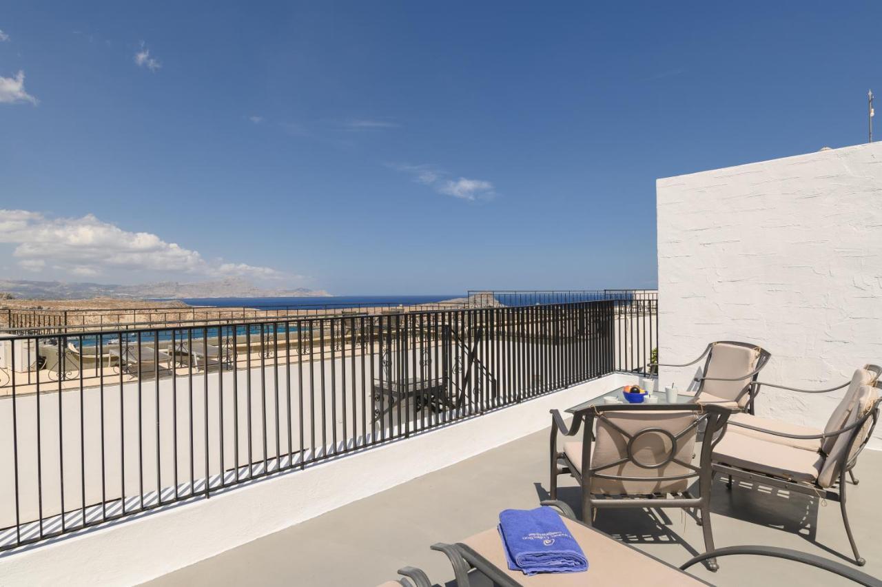 Villa Nouna Линдос Экстерьер фото