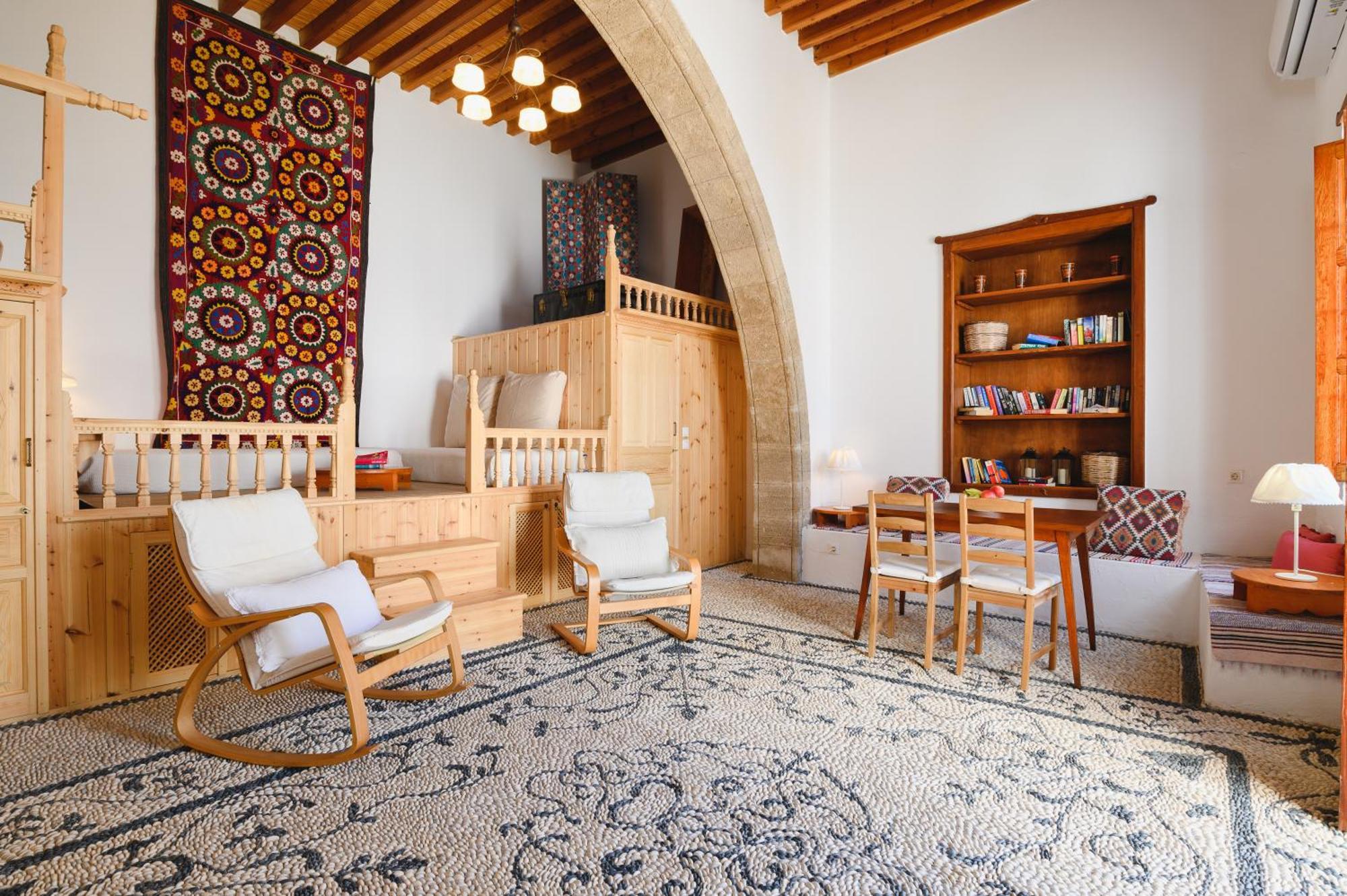 Villa Nouna Линдос Экстерьер фото